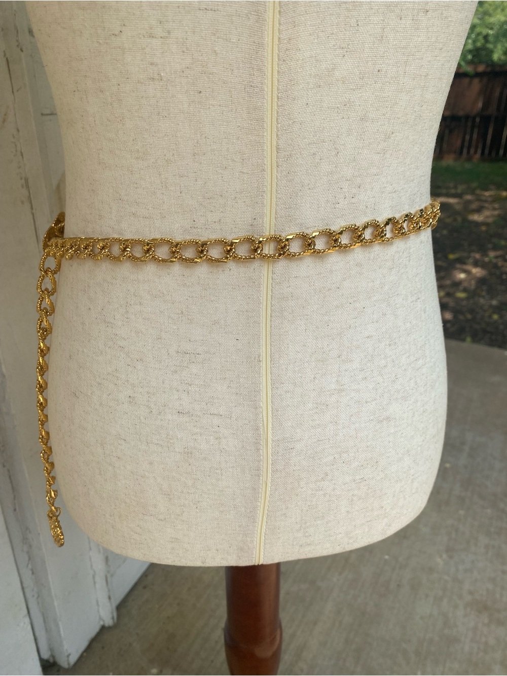 Custom Made Gold Heart Charm Chain Belt - Picture 10 of 10